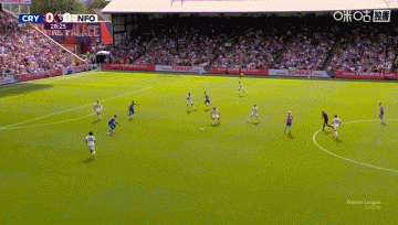 半场-水晶宫1-0领先诺丁汉森林 伊斯梅拉-萨尔破门格伊中柱