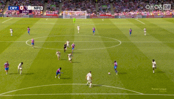 半场-水晶宫1-0领先诺丁汉森林 伊斯梅拉-萨尔破门格伊中柱